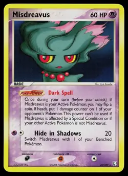 Pokemon Card - Misdreavus Team Rocket Returns 25/109 Rare - Image 1