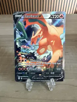 Pokemon Charizard V 017/172 Brilliant Stars Ultra Rare Full Art Holo 220 HP - Image 1