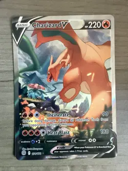 Pokemon Charizard V 017/172 Brilliant Stars Ultra Rare Full Art Holo 220 HP - Image 3