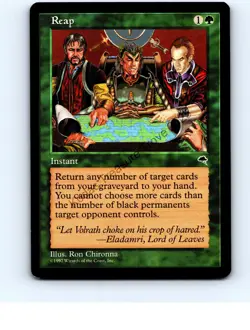 Reap Green #247 Uncommon Tempest MTG NP Near Mint or Better - Image 1