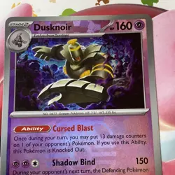 Pokemon Prismatic Evolutions - 037/131 Dusknoir - Master Ball Reverse - NM/M - Image 3