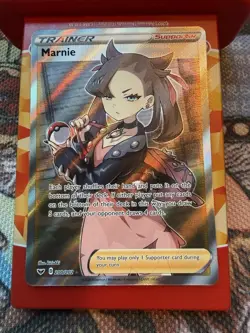 Pokemon Marnie Full Art Ultra Rare Trainer Holo Swsh01 Sword & Shield 200/202 - Image 1