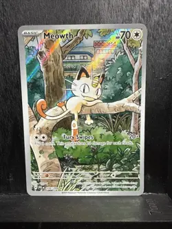 Meowth Illustration Rare Phantasmal Flames 106/094 Pokemon TCG - Image 2