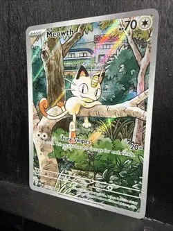 Meowth Illustration Rare Phantasmal Flames 106/094 Pokemon TCG - Image 3