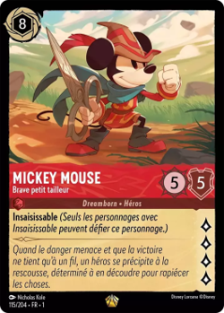 Lorcana - Mickey Mouse - Brave petit tailleur - MINT/NMINT - FR - Image 1