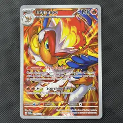 Pokemon TCG Card Infernape 173/167 Twilight Masquerade Illustration Rare - NM - Image 1