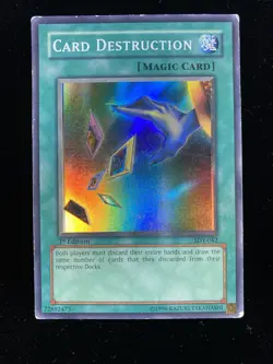 Card Destruction - SDY-042 - Super Rare 1st Edition - YuGiOh MP/HP - Image 1
