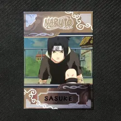 S0703 Sasuke Japanese Naruto Holo Card Amada Vintage Super Rare - Image 1