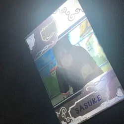 S0703 Sasuke Japanese Naruto Holo Card Amada Vintage Super Rare - Image 2