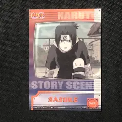 S0703 Sasuke Japanese Naruto Holo Card Amada Vintage Super Rare - Image 3