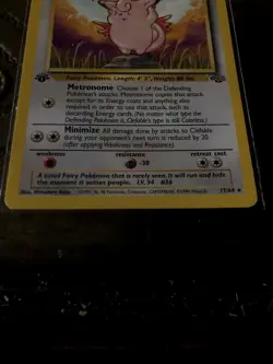 Clefable 17/64 1st Edition Jungle Pokemon Card 1999 LP/NM - Image 5
