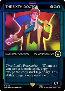 Showcase Surge Foil THE SIXTH DOCTOR Rare R 1148 WHO EN MTG Magic DOCTOR WHO UB - Image 1