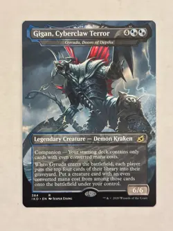 Gigan, Cyberclaw Terror (Borderless) Ikoria: Lair of the Behemoths MTG - Image 1