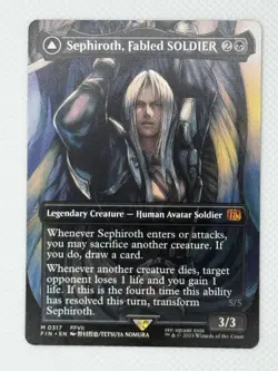 Sephiroth, Fabled SOLDIER 0317 FIN-EN MTG Final Fantasy VII Mythic NM - Image 1