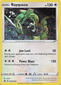 Rayquaza SWSH029 SWSH: Sword & Shield Promo Cards Promo - Pokemon TCG - NM - Image 1