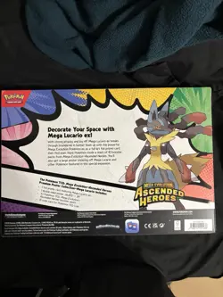 Pokemon Ascended Heroes Premium Poster Collection Mega Lucario - NEW/SEALED - Image 2
