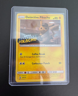 Detective Pikachu SM190 Stamped Holo Pokemon Promo Card 2019 SM Set VF/NM - Image 1