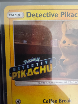 Detective Pikachu SM190 Stamped Holo Pokemon Promo Card 2019 SM Set VF/NM - Image 5