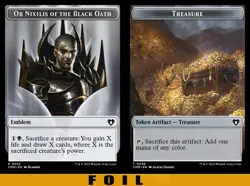 1x - OB NIXILIS of the Black Oath Emblem \ Treasure Token - FOIL - CMR Master - Image 1