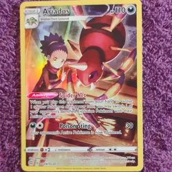 Pokemon Ariados TG09/TG30 Brilliant Stars Trainer Gallery Ultra Rare Holo 110 HP - Image 1