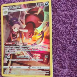 Pokemon Ariados TG09/TG30 Brilliant Stars Trainer Gallery Ultra Rare Holo 110 HP - Image 2