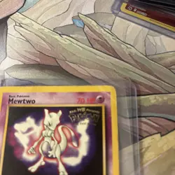 Pokemon TCG Mewtwo #3 Black Star Promo The First Movie promo WB Stamp - Image 2