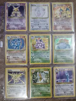 Pokemon TCG Base Set Unlimited 82/101 Holo/Normal collection binder. Charizard - Image 1