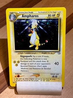 Ampharos #1 - Neo Genesis 2000 Pokemon - 1/111 Unlimited Holo Rare - Image 1