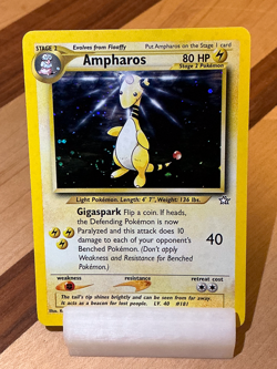 Ampharos #1 - Neo Genesis 2000 Pokemon - 1/111 Unlimited Holo Rare - Image 2
