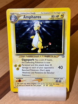 Ampharos #1 - Neo Genesis 2000 Pokemon - 1/111 Unlimited Holo Rare - Image 5