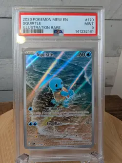Pokemon Squirtle SV Scarlet & Violet 151 Series 170/165 PSA 9 **READ DESC** - Image 1