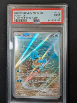 Pokemon Squirtle SV Scarlet & Violet 151 Series 170/165 PSA 9 **READ DESC** - Image 2