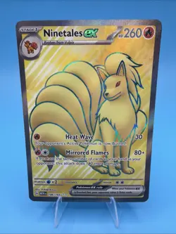 2023 Pokemon SV 151 Ninetales ex #186/165 Full Art Rare Out Of Print PSA Worthy! - Image 1