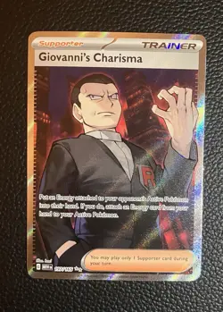 Pokemon TCG Giovanni's Charisma 197/165 Scarlet & Violet 151 - Image 1