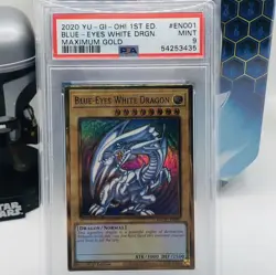 Yu-Gi-Oh! BlueEyes White Dragon Maximum Gold 1st ED MAGO EN001 PSA 9 MINT KONAMI - Image 1