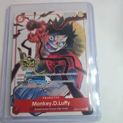 One Piece TCG Monkey D. Luffy 3rd Anniversary Promo Alt Art ST01-012 - Image 1