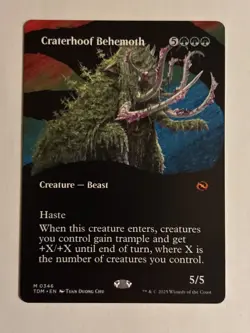 Craterhoof Behemoth - (Borderless) - Tarkir: Dragonstorm - NM MTG - Image 1
