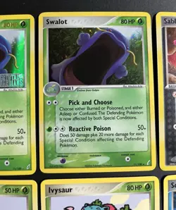 Pokemon TCG EX Crystal Guardians 9 Card Lot 2006 Swalot Sableye Charmander LP - Image 3