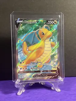 Dragonite V - 076/078 - Pokemon Go Sword & Shield Full Art Rare Card NM 🔥 - Image 2