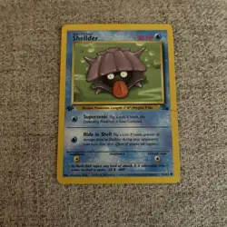 Pokemon TCG Shellder Fossil, 1st Edition Common Card 54/62 - Image 1