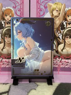 GODDESS STORY GENKI PARADE N-18 GANYU GENSHIN IMPACT ANIME WAIFU CARD - Image 1