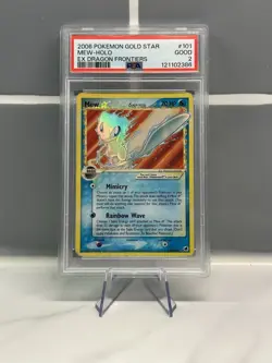 Pokemon - Mew Gold Star - 100/100 - EX Dragon Frontiers - PSA 2 - Good - Image 1