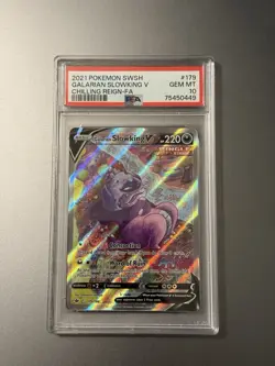Pokemon Galarian Slowking V Full Art 179/198 Chilling Reign PSA 10 Holo - Image 3