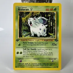 Nidoran 1st Edition Jungle 57/64 Common WOTC Vintage Pokemon LP - Image 1