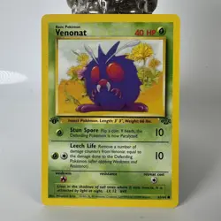 Pokemon TCG 1999 WOTC Jungle 1st Edition Venonat 63/64 - LP - Image 1