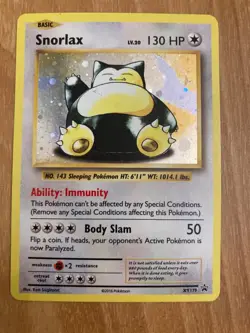 Pokemon TCG Snorlax XY Black Star Promos XY179 - Image 1