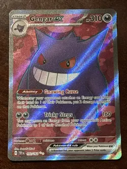 Pokemon Temporal Forces Gengar Ex 193/162 Ultra Rare Holo - Image 1