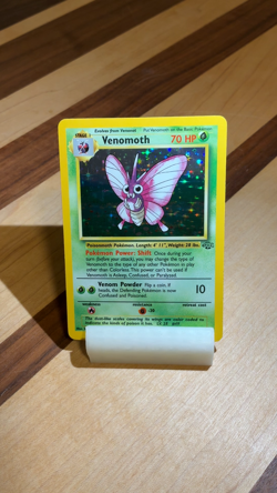 Venomoth #13 - Jungle 1999 Pokemon - 13/64 Unlimited Holo Rare *Original Owner* - Image 2