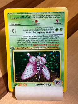 Venomoth #13 - Jungle 1999 Pokemon - 13/64 Unlimited Holo Rare *Original Owner* - Image 3