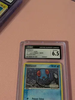 Tentacool 66/92 EX Legend Maker Reverse Holo Common CGC Graded 6.5 - Image 2